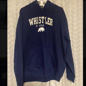 Dark navy blue Whistler, Canada hoodie